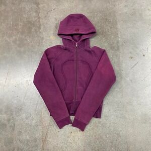 Lululemon Purple Full Zip Scuba Hoodie Y2K Women's Sz 6